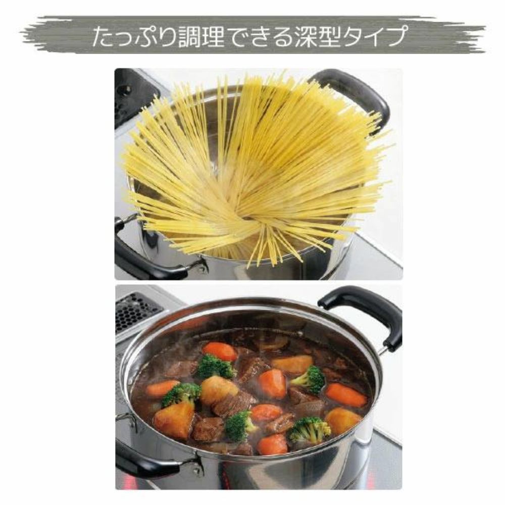不銹鋼鍋連玻璃蓋 | 22 cm | KAKUSEE | T32-FSC-03